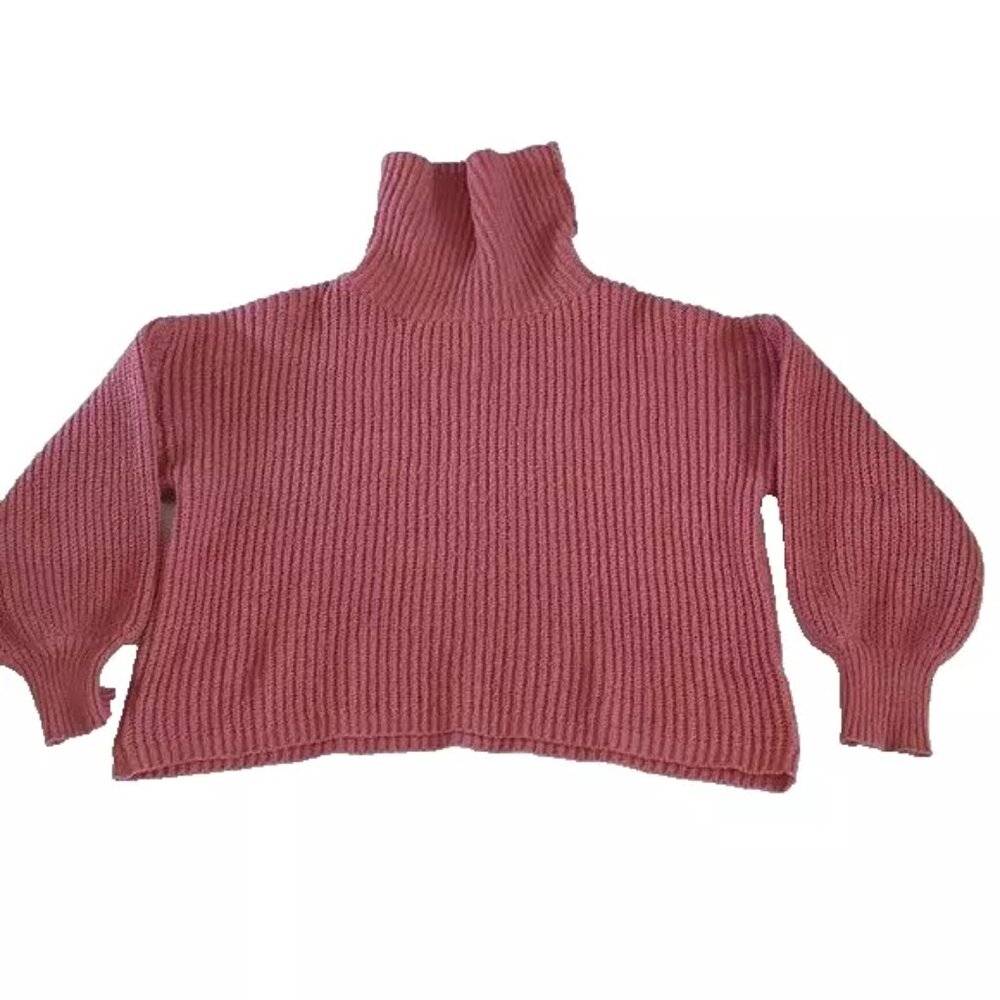Sweet Republic Womens Brown Knit Turtleneck Pullover Sweater  XL